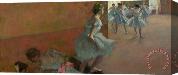 Edgar Degas Dancers Ascending a Staircase Stretched Canvas Painting / Canvas Art