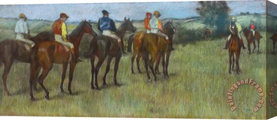 Edgar Degas Jockeys Stretched Canvas Print / Canvas Art