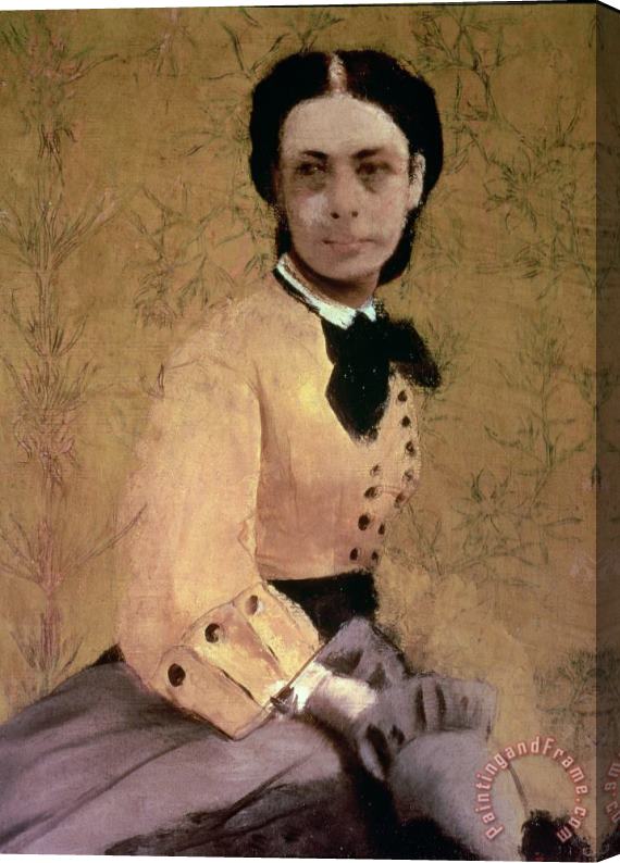 Edgar Degas Portrait of Princess Pauline de Metternich Stretched Canvas Painting / Canvas Art