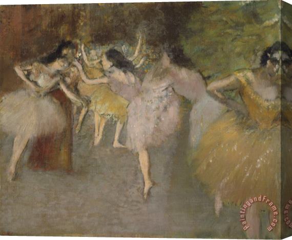 Edgar Degas Rehearsal Before The Ballet Stretched Canvas Painting / Canvas Art