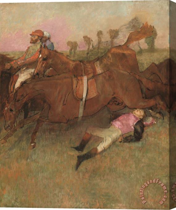 Edgar Degas Scene From The Steeplechase The Fallen Jockey Stretched Canvas Print / Canvas Art