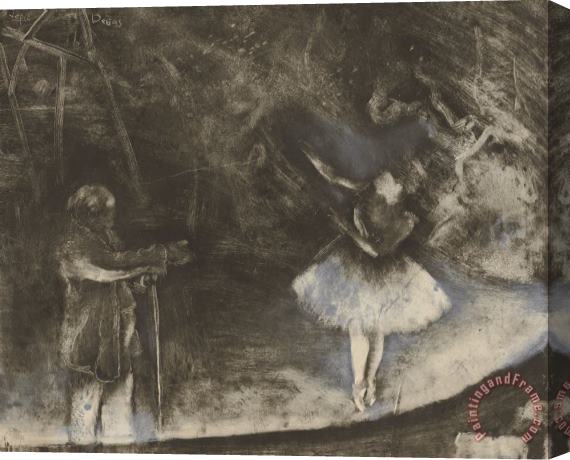 Edgar Degas The Ballet Master (le Maitre De Ballet) Stretched Canvas Print / Canvas Art