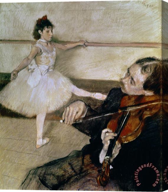 Edgar Degas The Dance Lesson Stretched Canvas Painting / Canvas Art