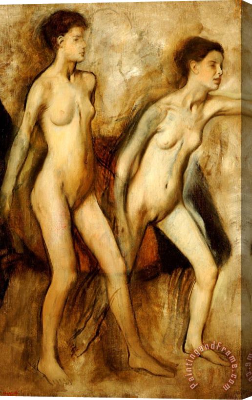 Edgar Degas Young Spartan Girls Provoking the Boys Stretched Canvas Painting / Canvas Art