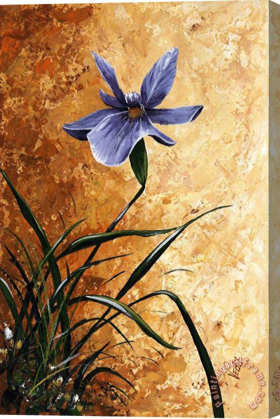 Edit Voros My flowers - Iris Stretched Canvas Painting / Canvas Art