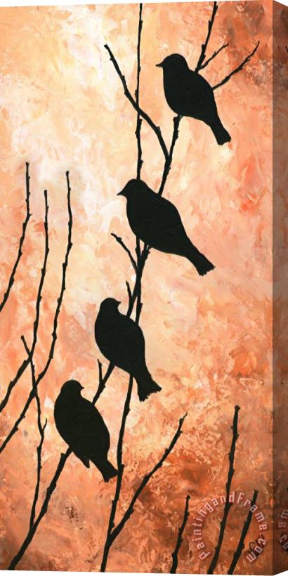 Edit Voros Night Birds 004 Stretched Canvas Print / Canvas Art