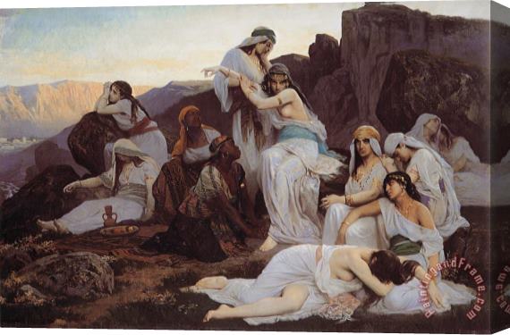 Edouard Bernard Debat Ponsan The Daughter of Jephthah Stretched Canvas Painting / Canvas Art