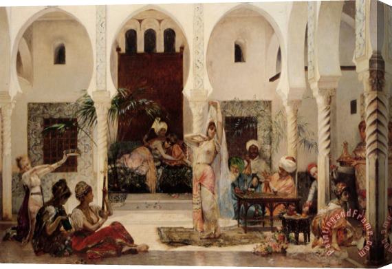 Edouard Frederic Wilhelm Richter In The Harem Stretched Canvas Painting / Canvas Art