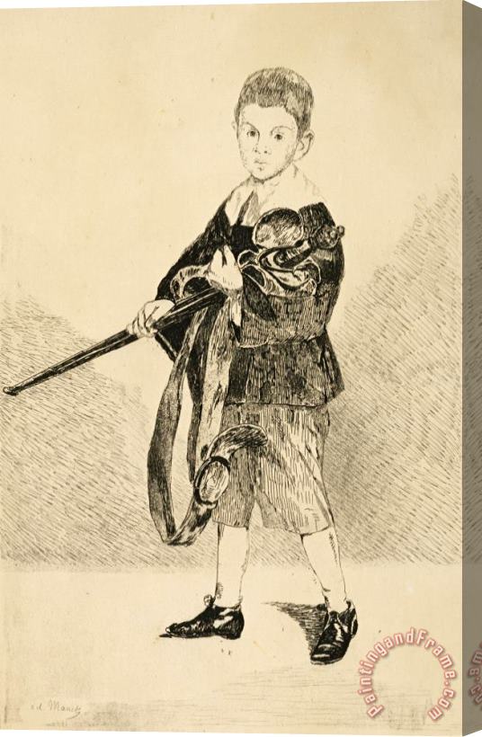 Edouard Manet Boy with The Sword Stretched Canvas Painting / Canvas Art
