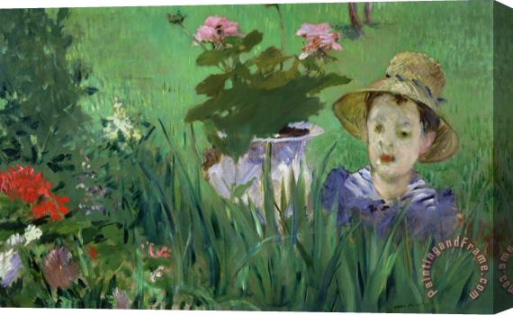 Edouard Manet Child in the Flowers Stretched Canvas Painting / Canvas Art