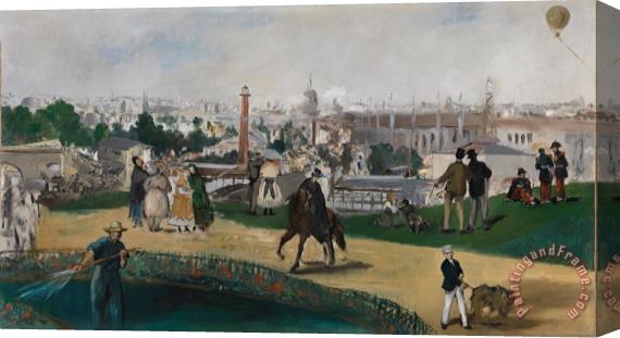 Edouard Manet Fra Verdensutstillingen I Paris I 1867 Stretched Canvas Painting / Canvas Art