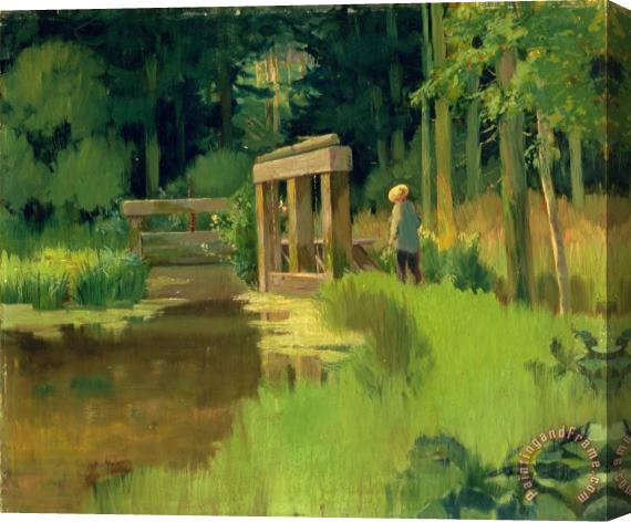 Edouard Manet In a Park Stretched Canvas Painting / Canvas Art