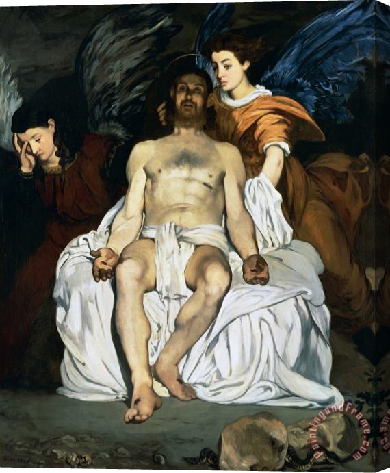 Edouard Manet The Dead Christ And Angels Stretched Canvas Print / Canvas Art