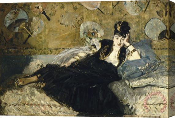 Edouard Manet Woman with Fans Stretched Canvas Print / Canvas Art