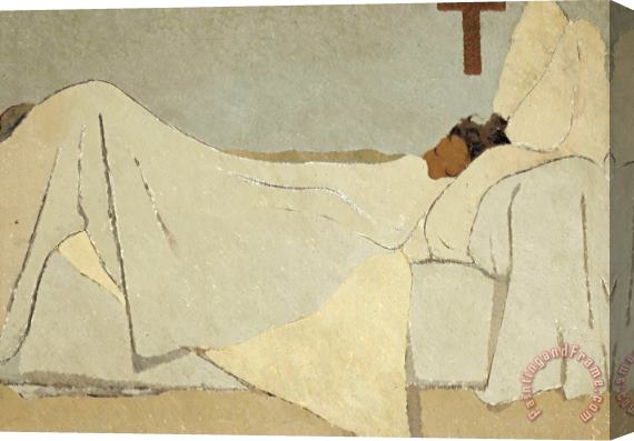Edouard Vuillard In Bed Stretched Canvas Painting / Canvas Art
