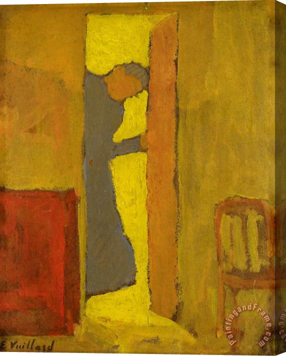 Edouard Vuillard The Artist's Mother Opening a Door Stretched Canvas Painting / Canvas Art
