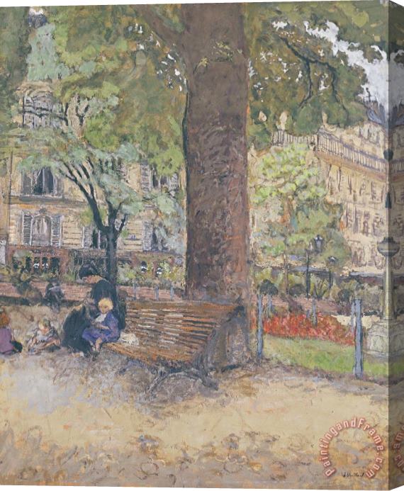 Edouard Vuillard The Square at Vintimille Stretched Canvas Painting / Canvas Art