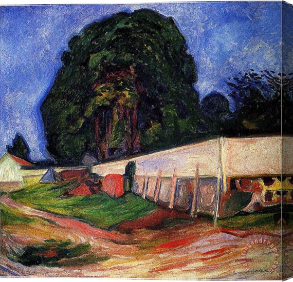 Edvard Munch Summer Night at Asgarstrand Stretched Canvas Painting / Canvas Art
