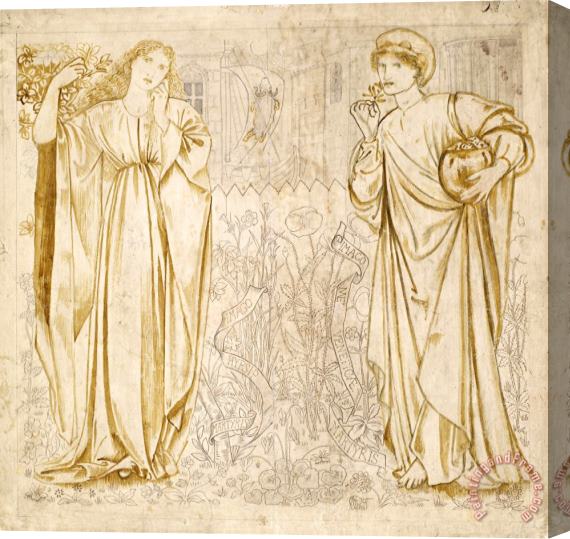 Edward Burne Jones Chaucer's 'legend of Good Women' 3 Stretched Canvas Painting / Canvas Art