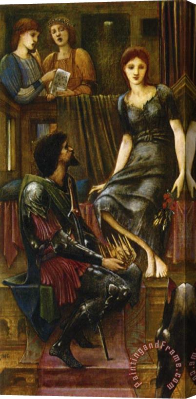 Edward Burne Jones King Cophetua And The Beggar Maid Study Stretched Canvas Print / Canvas Art