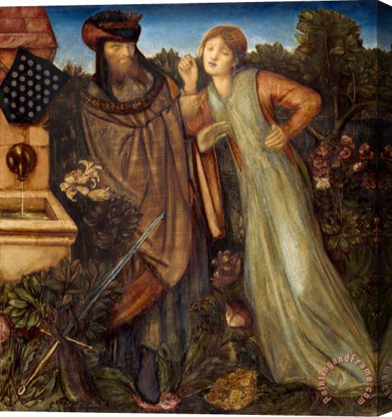 Edward Burne Jones King Mark And La Belle Iseult Stretched Canvas Print / Canvas Art