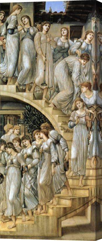 Edward Burne Jones The Golden Stairs Stretched Canvas Print / Canvas Art