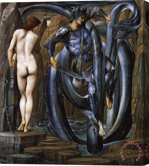 Edward Burne Jones The Perseus Series The Doom Fulfilled Stretched Canvas Print / Canvas Art