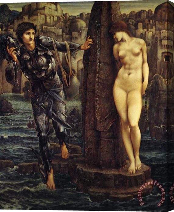 Edward Burne Jones The Rock of Doom Stretched Canvas Painting / Canvas Art