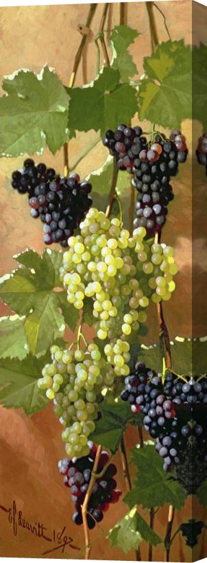 Edward Chalmers Leavitt Grapes Stretched Canvas Painting / Canvas Art