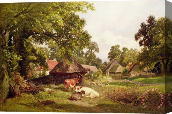 Edward Henry Holder A Cottage Home in Surrey Stretched Canvas Print / Canvas Art