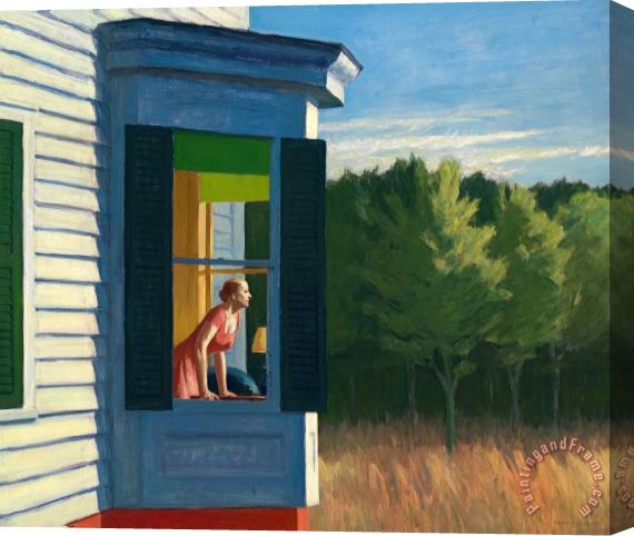 Edward Hopper Cape Cod Morning Stretched Canvas Painting / Canvas Art