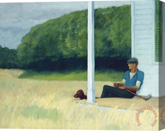 Edward Hopper Clamdigger Stretched Canvas Painting / Canvas Art