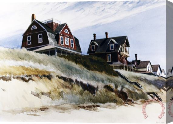 Edward Hopper Cottages at Wellfleet Stretched Canvas Painting / Canvas Art