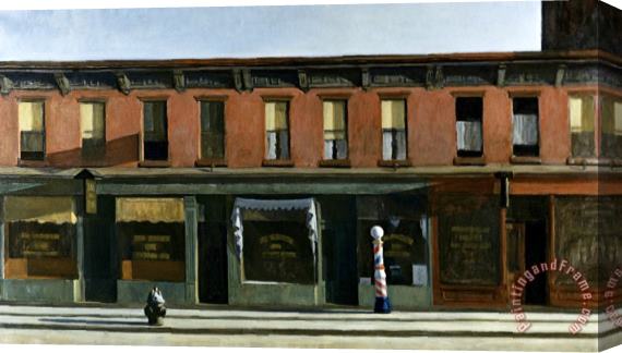 Edward Hopper Early Sunday Morning 1930 Stretched Canvas Print / Canvas Art