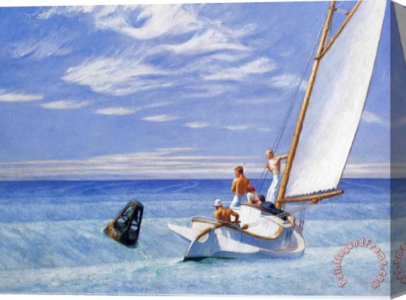 Edward Hopper Ground Swell Stretched Canvas Painting / Canvas Art