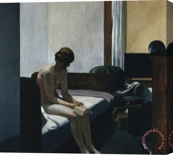 Edward Hopper Hotel Room Stretched Canvas Print / Canvas Art