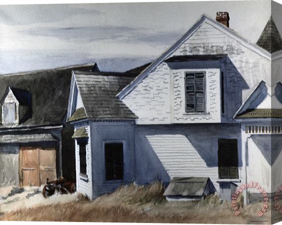 Edward Hopper House on Pamet River Stretched Canvas Print / Canvas Art