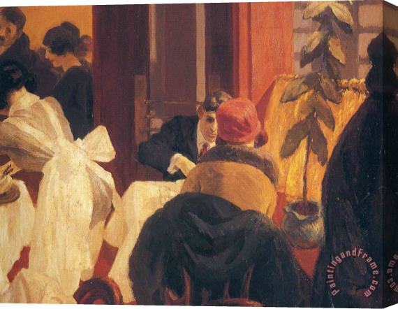 Edward Hopper New York Restaurant 1 Stretched Canvas Print / Canvas Art