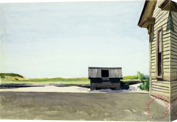 Edward Hopper Truro Station Coal Box Stretched Canvas Print / Canvas Art