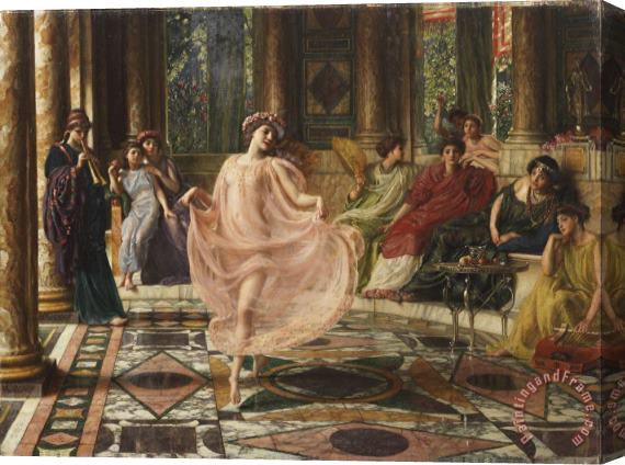 Edward John Poynter The Ionian Dance Stretched Canvas Print / Canvas Art