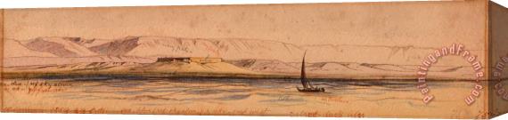Edward Lear Boat on The Nile 3 Stretched Canvas Painting / Canvas Art