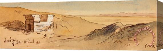 Edward Lear Dendera, 9 00 Am, 15 January 1867 (156) Stretched Canvas Print / Canvas Art