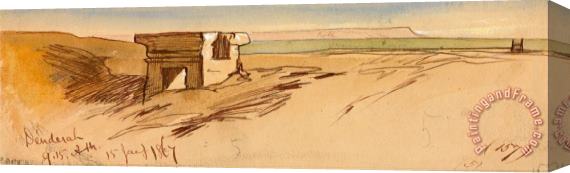 Edward Lear Dendera, 9 15 Am, 15 January 1867 (157) Stretched Canvas Print / Canvas Art