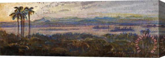 Edward Lear Indian River Landscape Stretched Canvas Print / Canvas Art