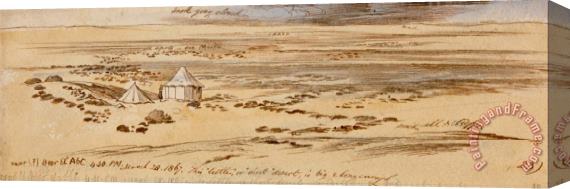 Edward Lear Near Beer El Abt, 4 30 Pm, 28 March 1867 (23) Stretched Canvas Print / Canvas Art