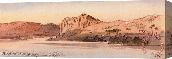 Edward Lear Near Tafa, 5 50 Pm, 16 February 1867 (505a) Stretched Canvas Print / Canvas Art