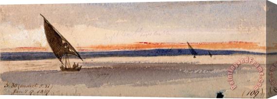 Edward Lear Sunset Stretched Canvas Print / Canvas Art