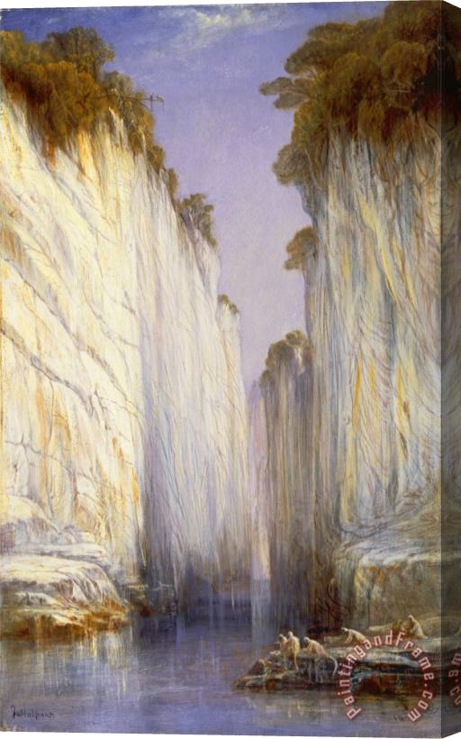 Edward Lear The Marble Rocks Stretched Canvas Painting / Canvas Art
