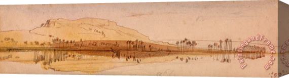 Edward Lear View on The Nile Stretched Canvas Painting / Canvas Art