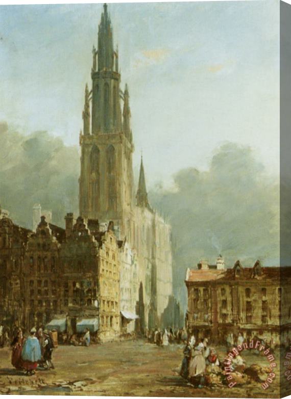 Edward Pritchett Antwerp Stretched Canvas Painting / Canvas Art